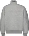 Calvin Klein LS COTTON SPACER STRIPE RIB QTR Erkek Gri Sweatshirt