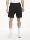 Calvin Klein WASHED CARGO WOVEN S Erkek Siyah Şort