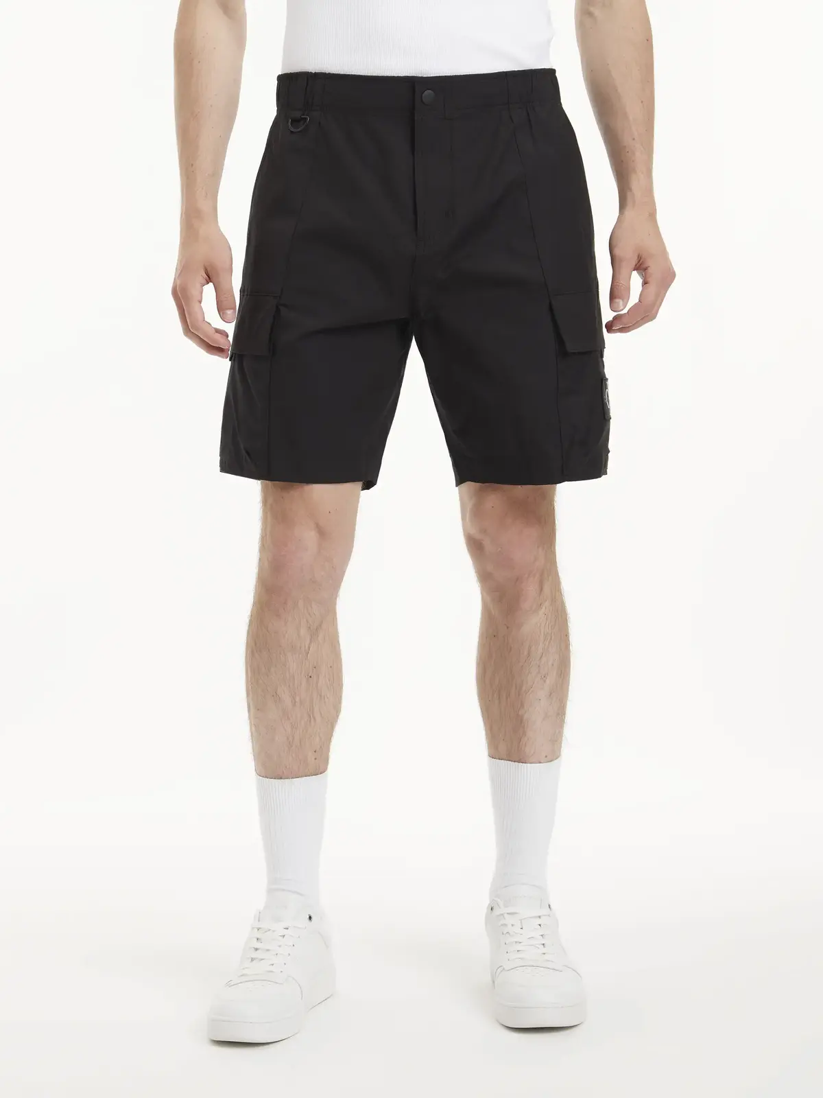 Calvin Klein WASHED CARGO WOVEN S Erkek Siyah Şort