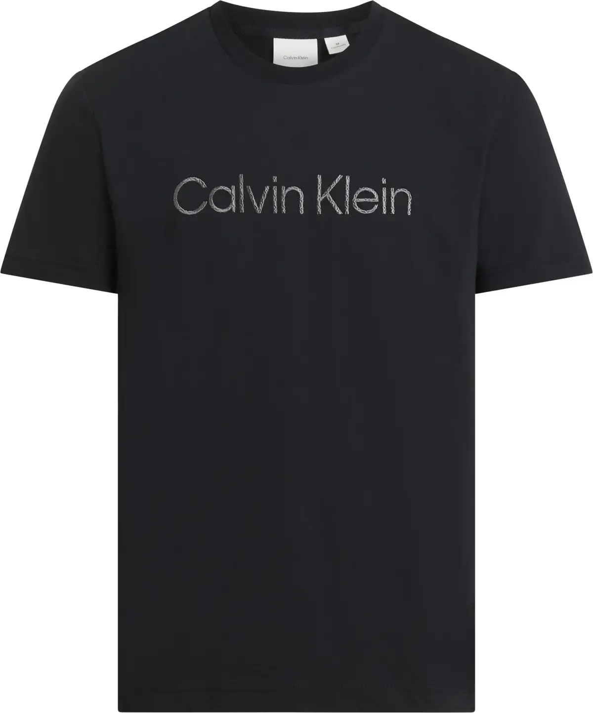 Calvin Klein TEXTURED EMBROIDERY, BEH Siyah Erkek T-Shirt & Polo