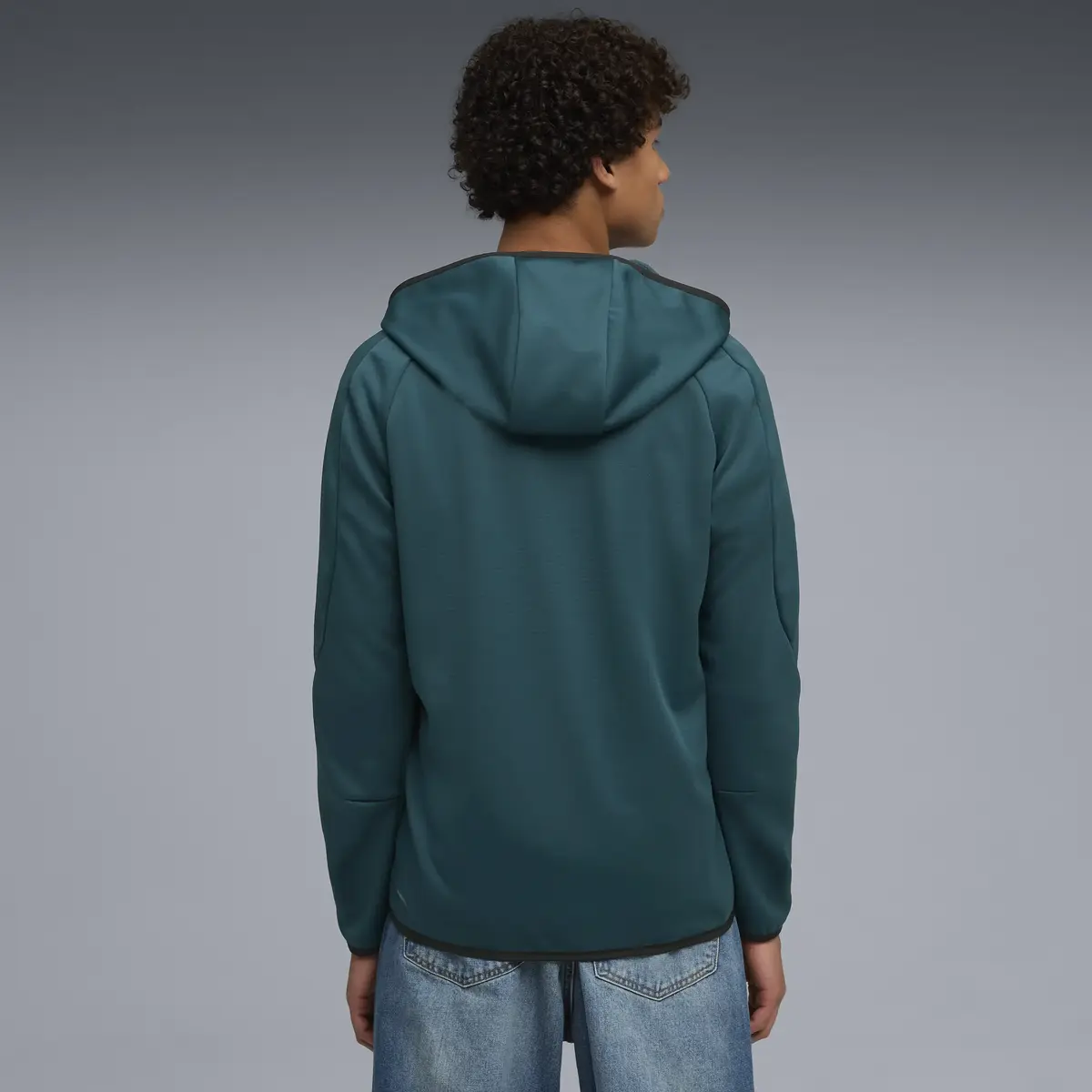 Puma EVOSTRIPE Warm FZ Hoodie Yeşil Erkek Hoodie