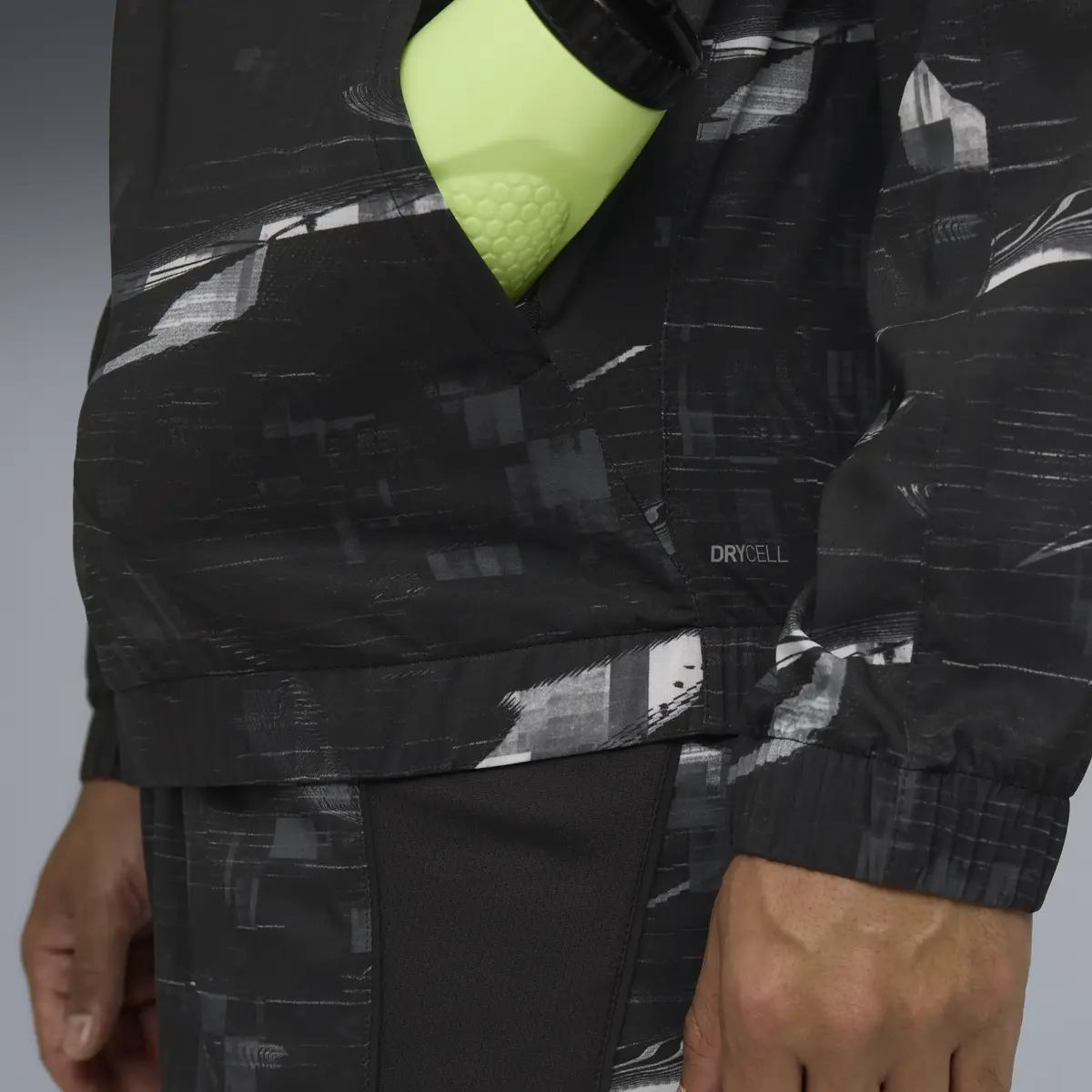 Puma M RUN VELOCITY AOP JACKET Siyah Erkek Fermuarlı Üst