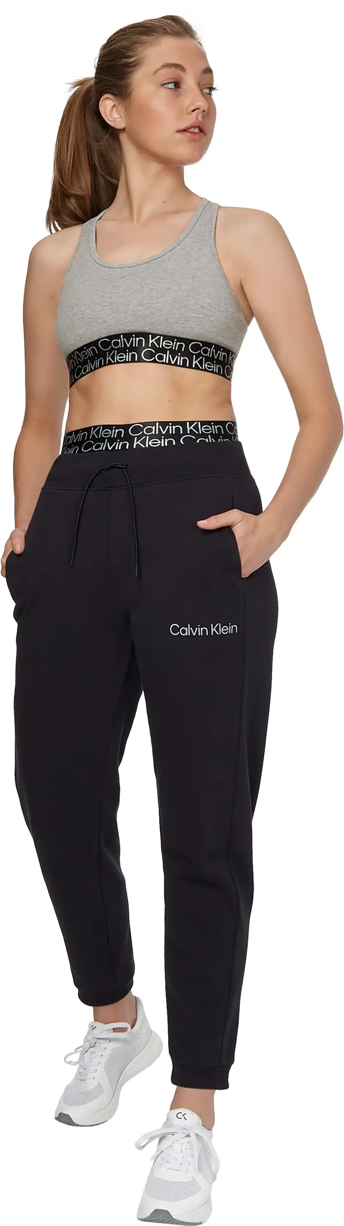 Calvin Klein PW - Knit Pants Kadın Siyah Eşofman Altı