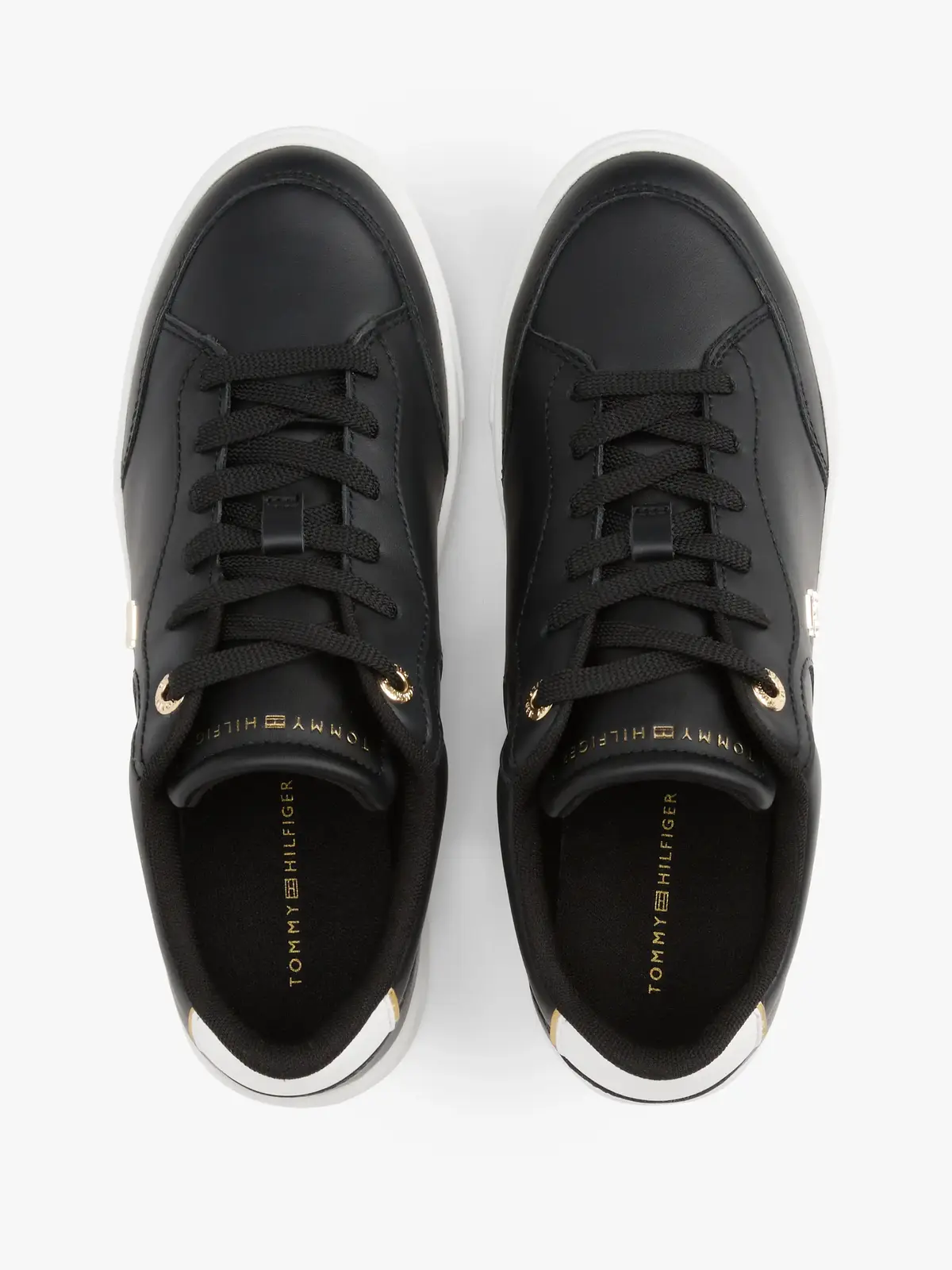 Tommy Hilfiger ESSENTIAL CHIC COURT, BDS Siyah Kadın Spor Ayakkabı & Sneaker