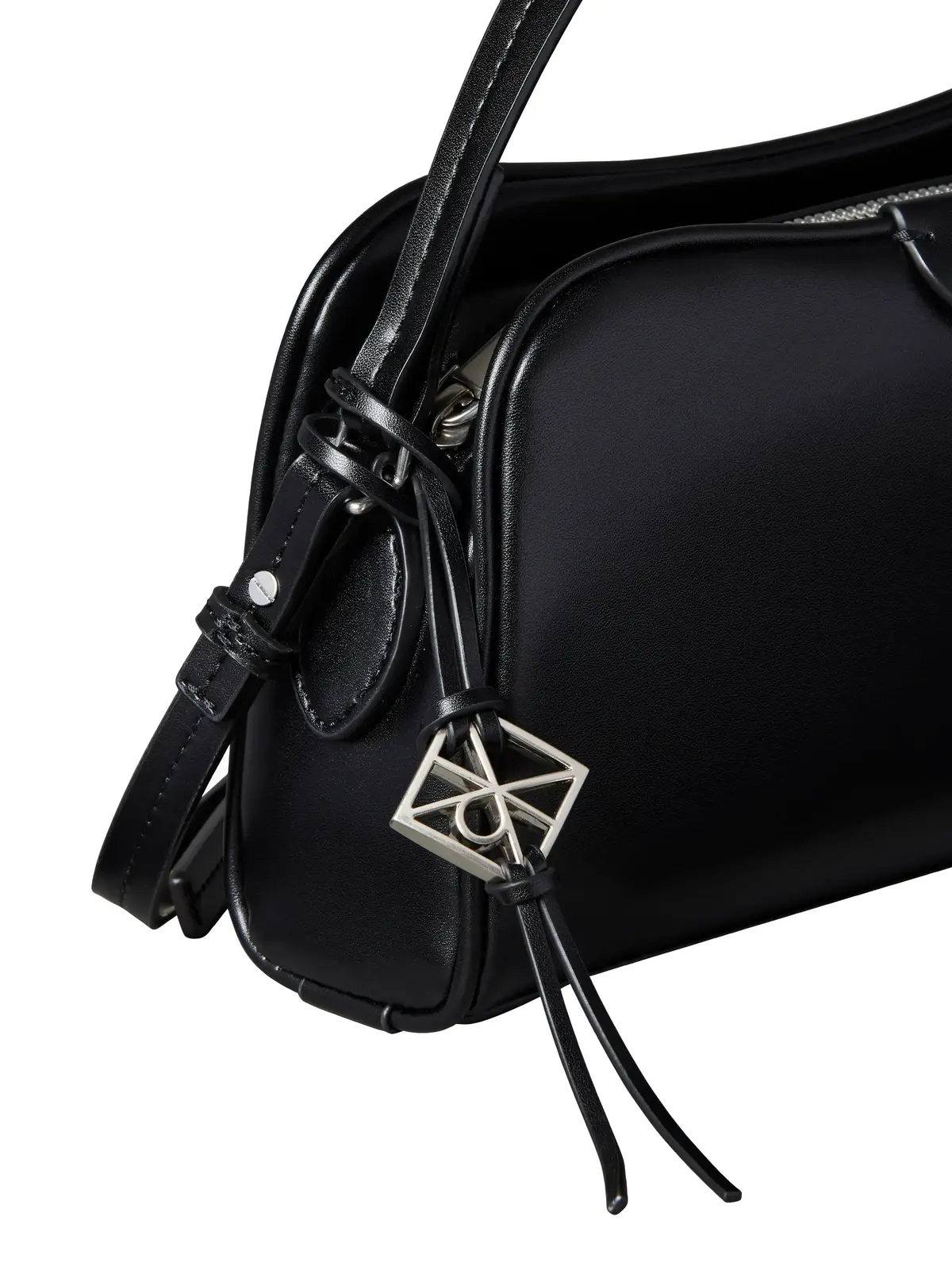 Calvin Klein EMBLEM TRIO TOP HAND Siyah Kadın Çapraz Çanta