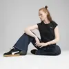 PUMA WARDROBE ESS Ribbed Baby Tee Siyah Kadın Crop