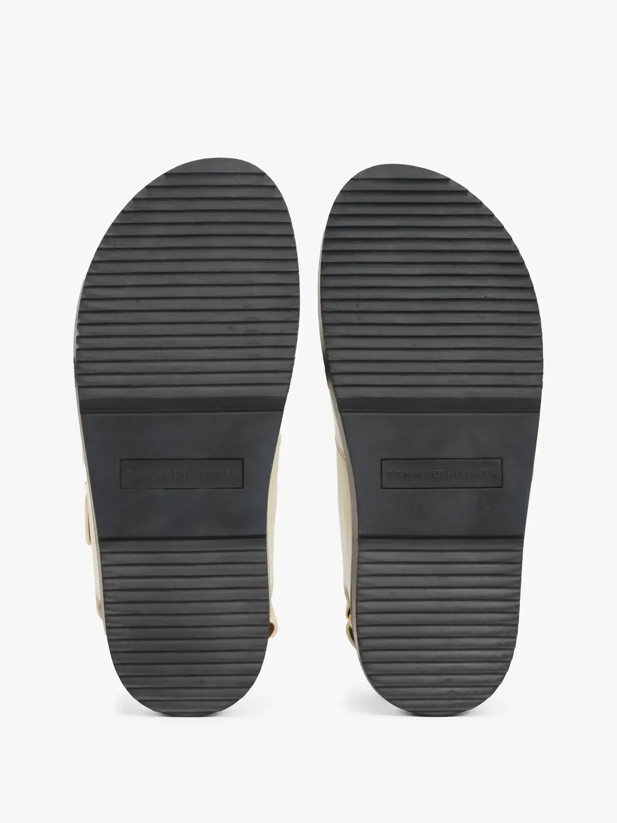 Tommy Hilfiger LEATHER SPORTY SANDA, ACJ Krem Kadın Terlik