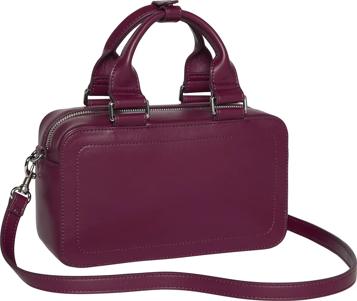 Calvin Klein BOLD CK ELONGATED MINI TOTE Kadın Bordo El Çanta