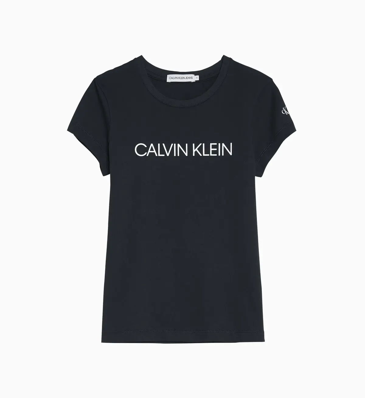 Calvin Klein INSTITUTIONAL SLIM T Kadın Siyah T-Shirt