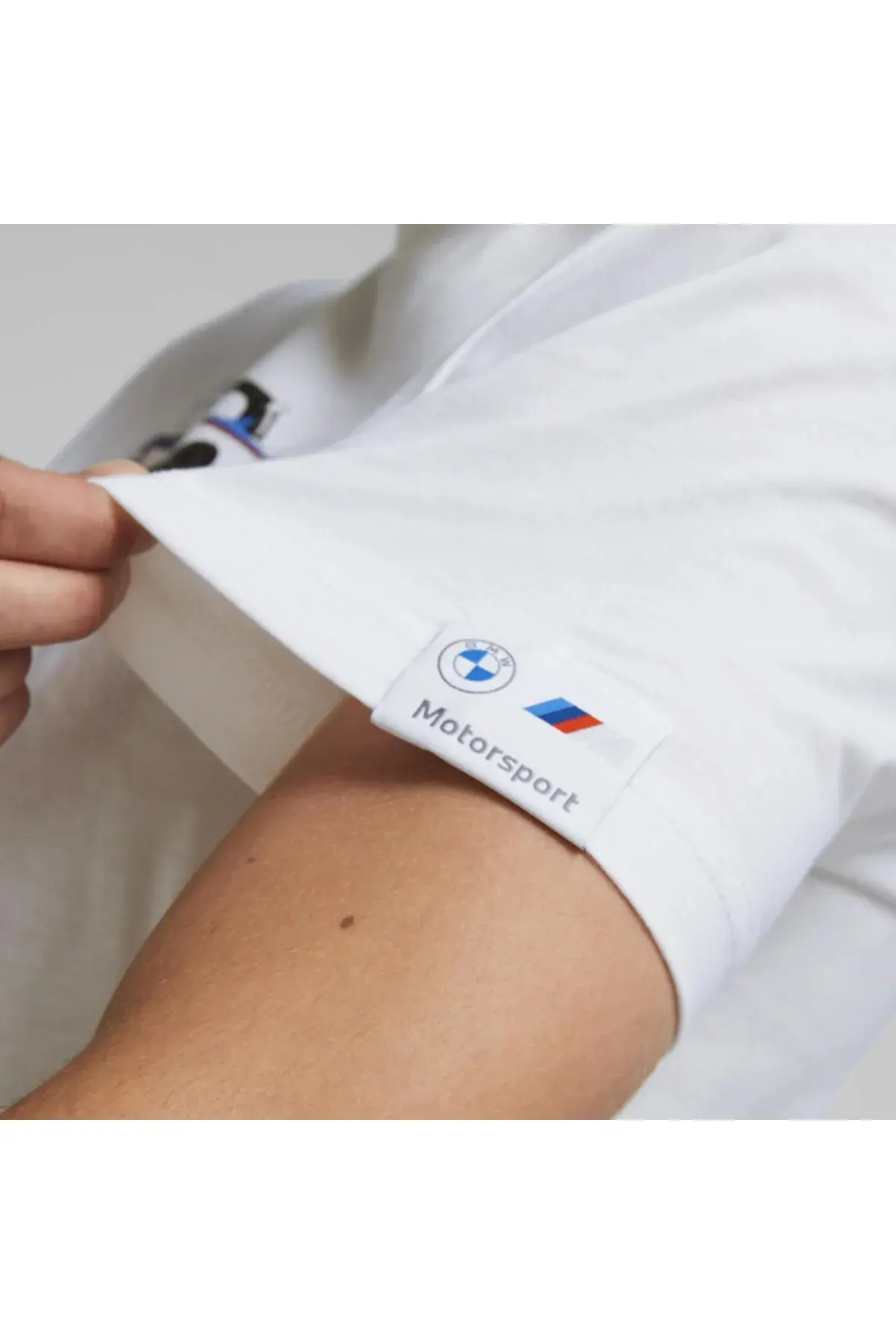 Puma Bmw Mms Graphıc M Tee Beyaz Erkek T-Shirt