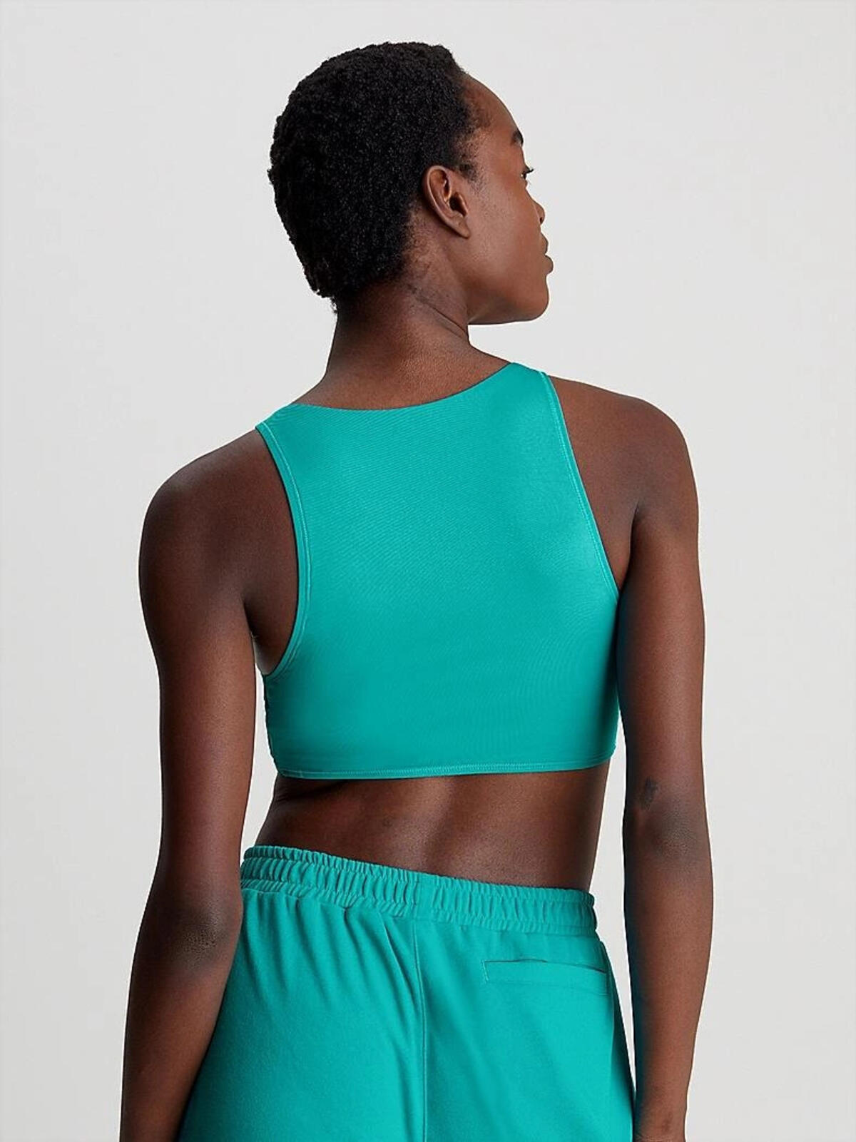 Calvin Klein CROP TOP, D09 Kadın Yeşil Bralet