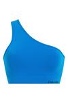 Calvin Klein ONE SHOULDER BRALET Mavi Kadın Bikini Üstü