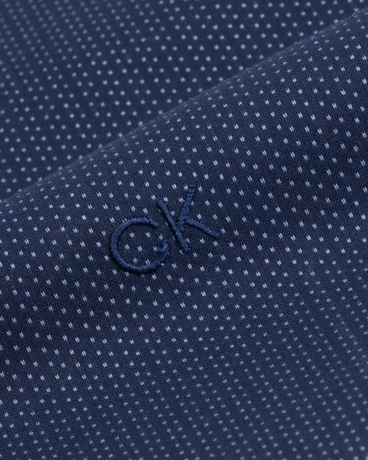 Calvin Klein STAIN SHIELD DOT SLI Erkek Lacivert Gömlek