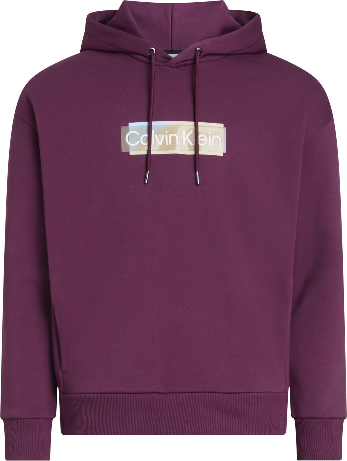 Calvin Klein LAYERED GEL LOGO HOO Erkek Pembe Hoodie