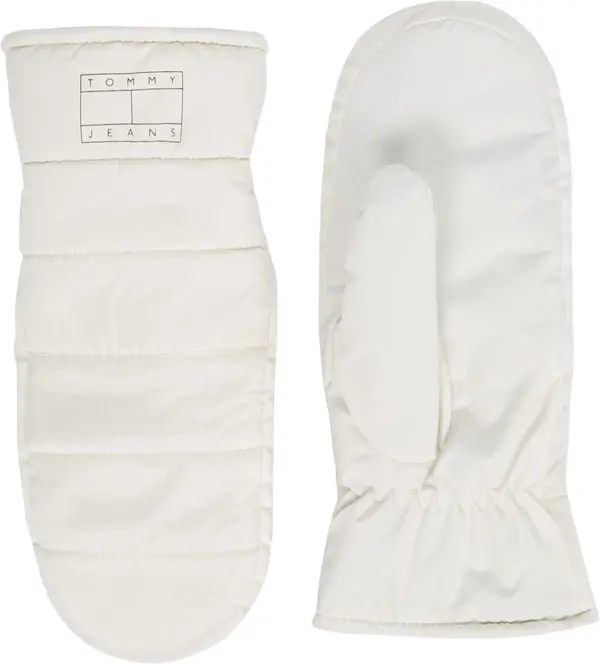 Tommy Hilfiger TJW HERITAGE PUFFER Kadın Beyaz Eldiven