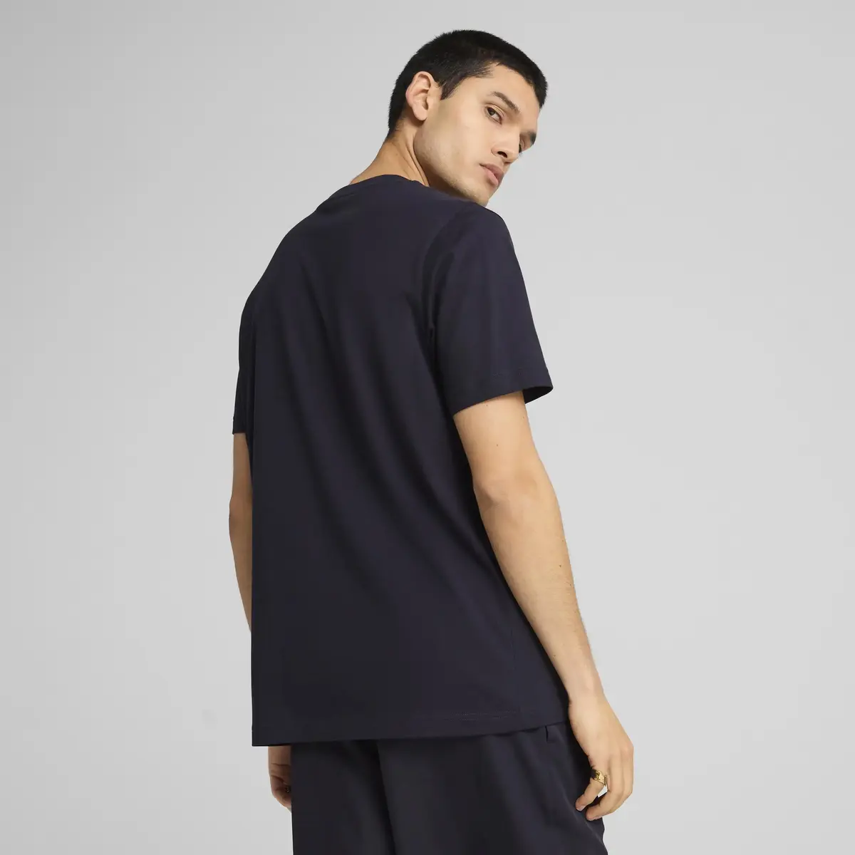Puma ESS No. 1 Logo Tee Lacivert Erkek T-Shirt