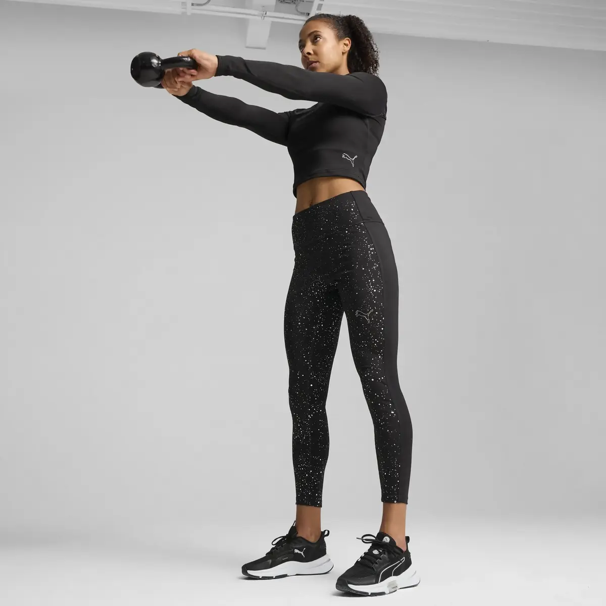 Puma INTERGALACTIC HW 7/8 TIGHT Siyah Kadın Tayt