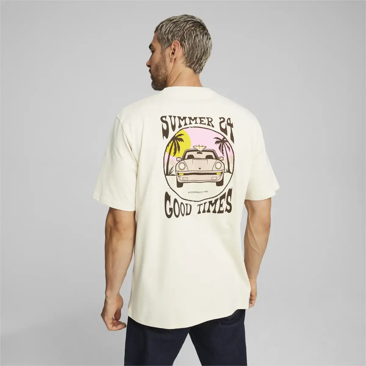 Puma PL Summer Crew Tee Bej Erkek T-Shirt