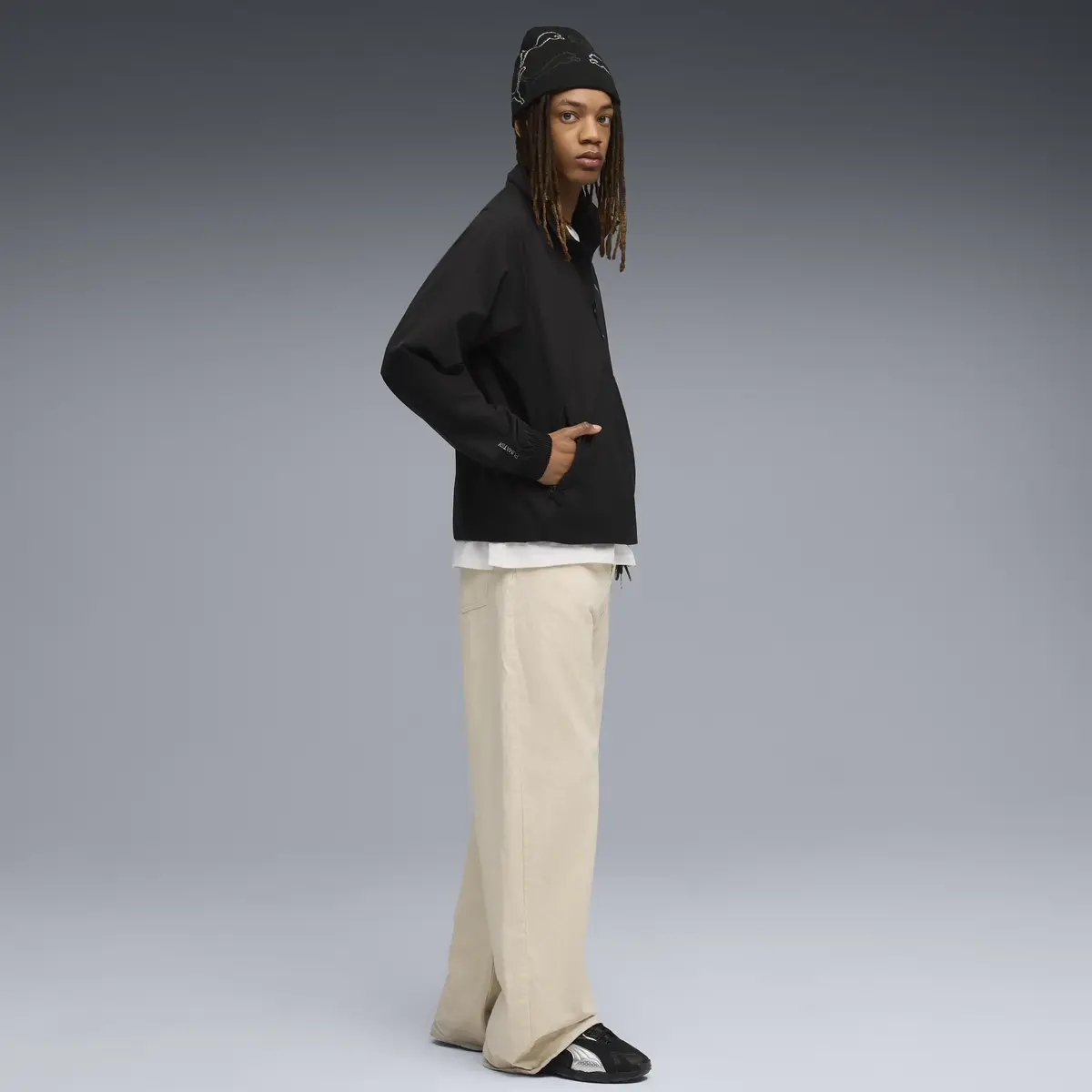Puma PUMATECH Half-Zip Crew Siyah Erkek Sweatshirt