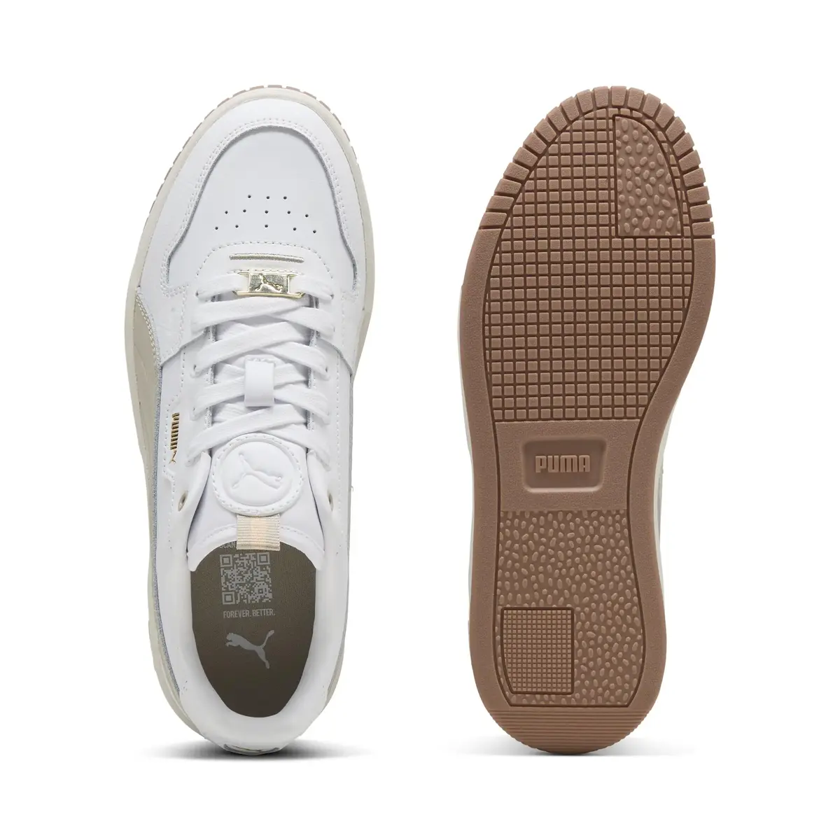 PUMA Carina Street Lux Beyaz Kadın Günlük Spor Ayakkabı