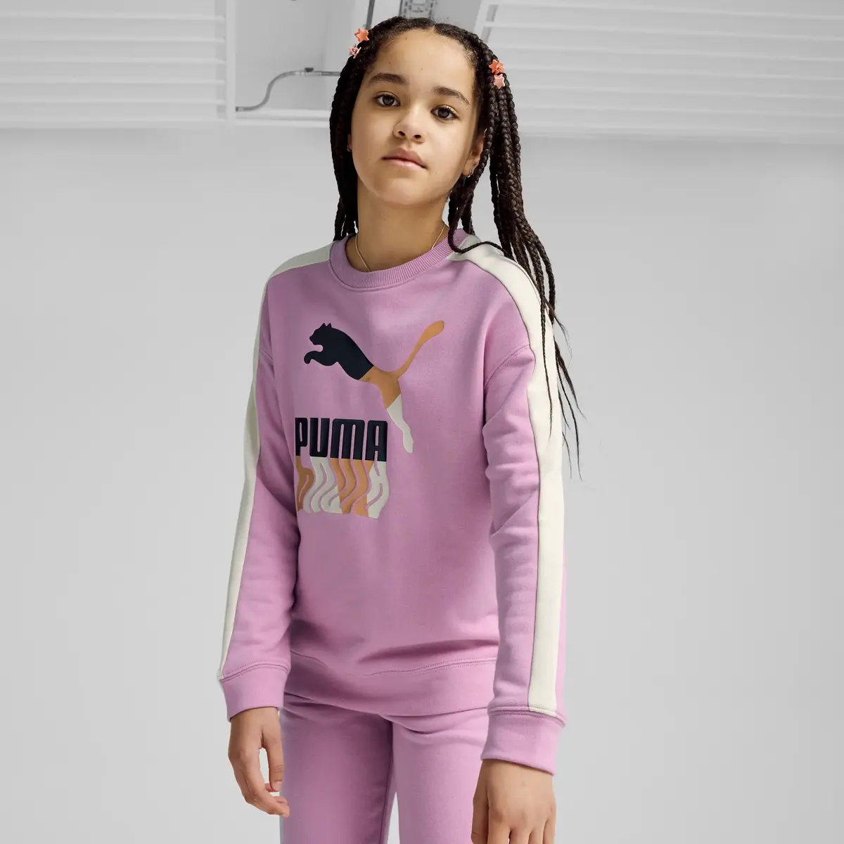 Puma LAVA LAND T7 Crew TR G Kadın Sweatshirt