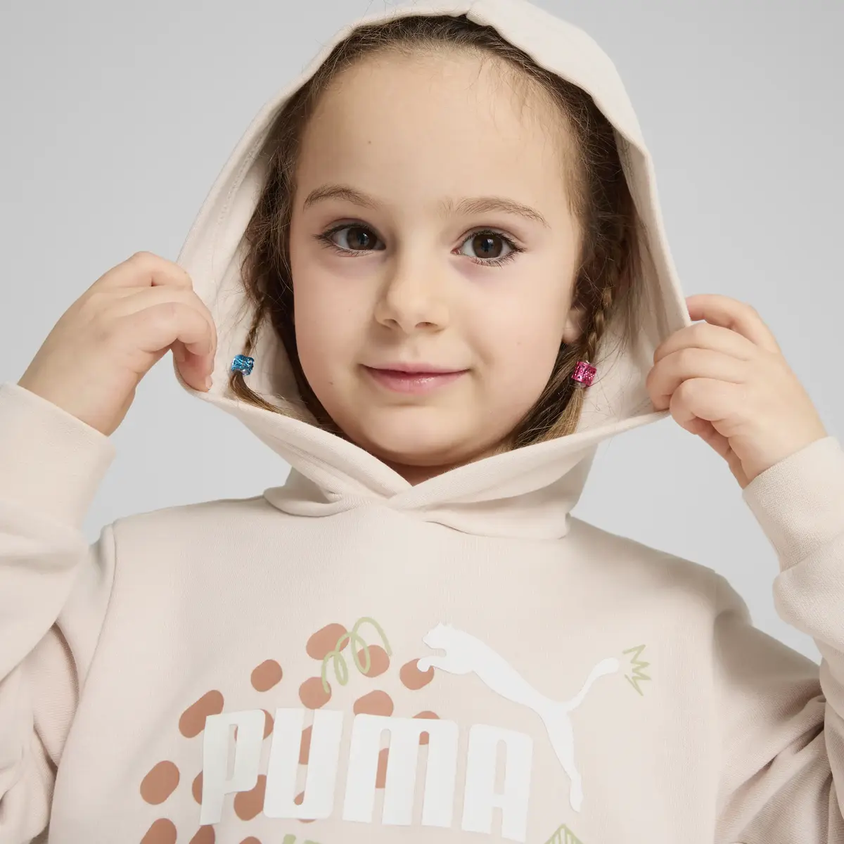 Puma ESS+ PUMA FC Hoodie Bej Çocuk Hoodie