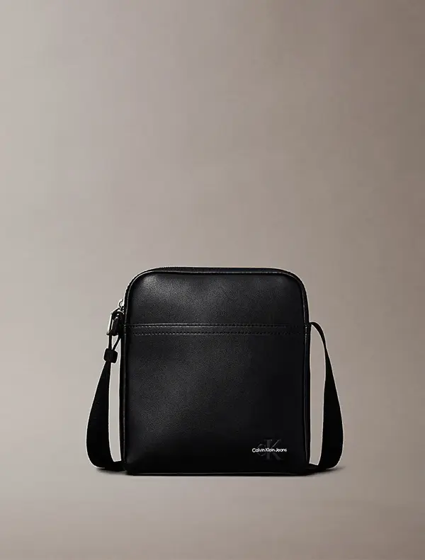 Calvin Klein MONO LOGO REPORTER 18 Siyah Erkek El Çantası