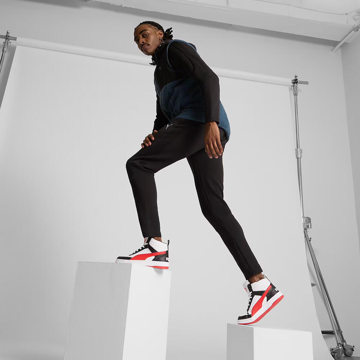 Puma Dribble Mid SL Beyaz Erkek Spor Ayakkabı & Sneaker