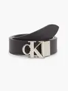 Calvin Klein ROUND MONO PLAQUE RE Erkek Siyah Kemer