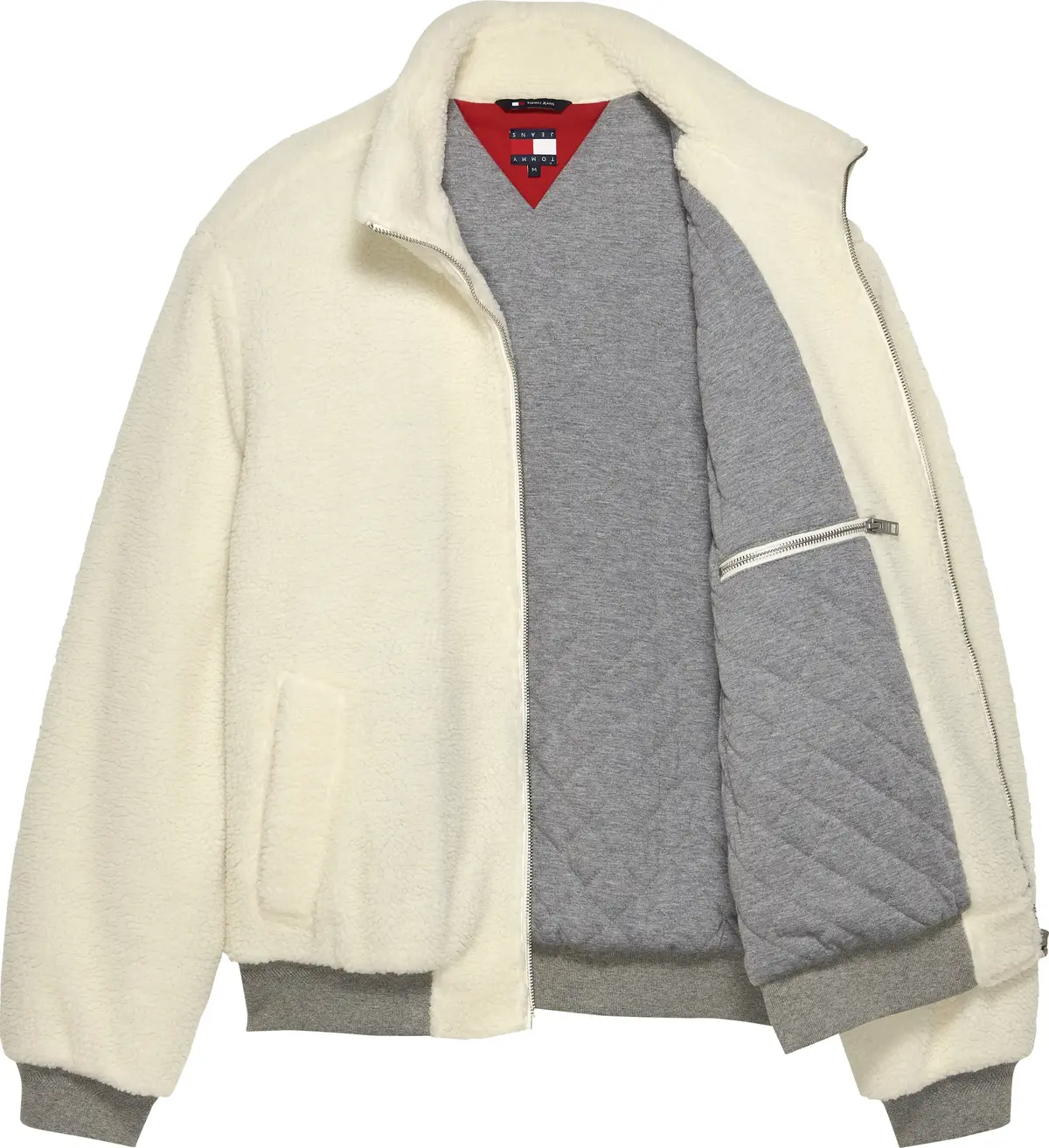 Tommy Hilfiger TJ TEDDY BOMBER, AD8 Krem Erkek Ceket