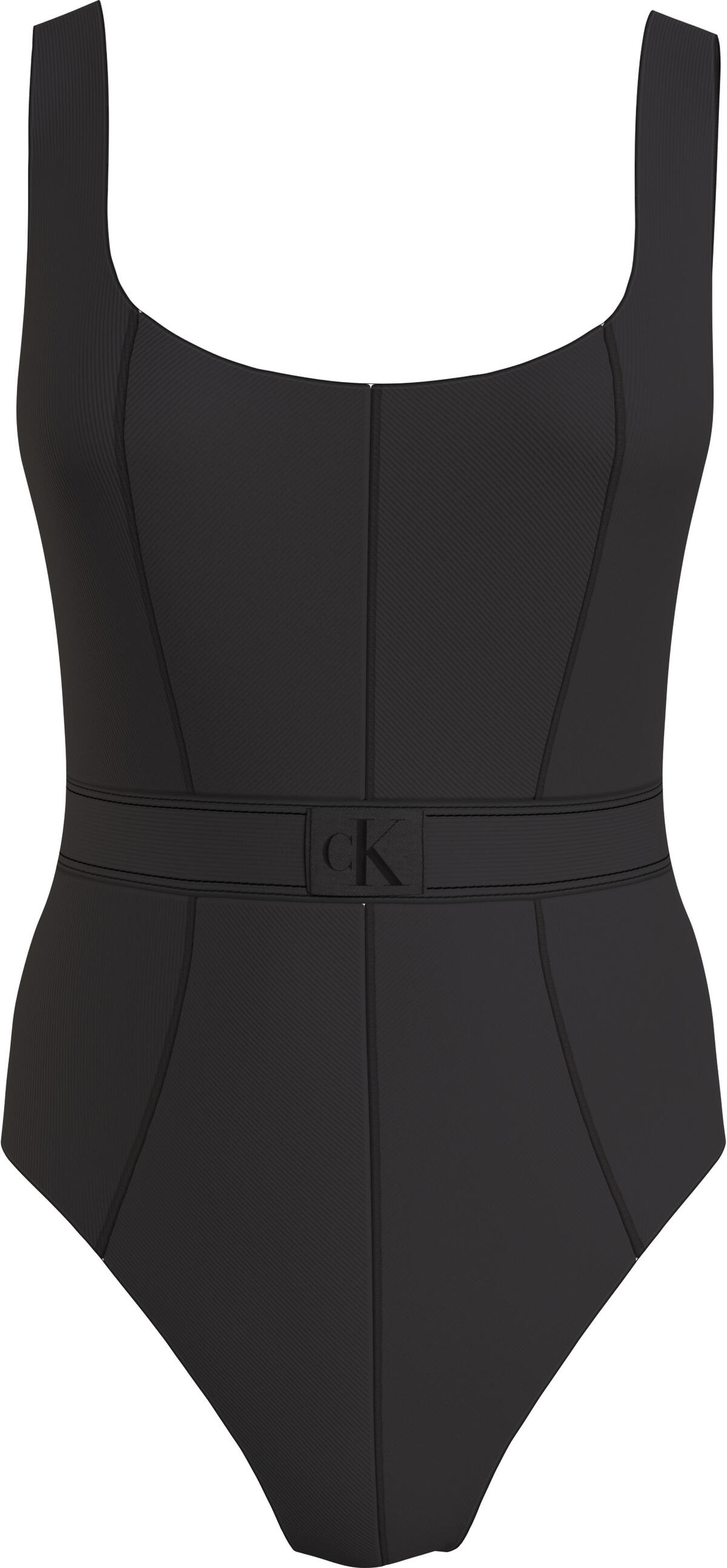 Calvin Klein ONE PIECE-RP Kadın Siyah Mayo