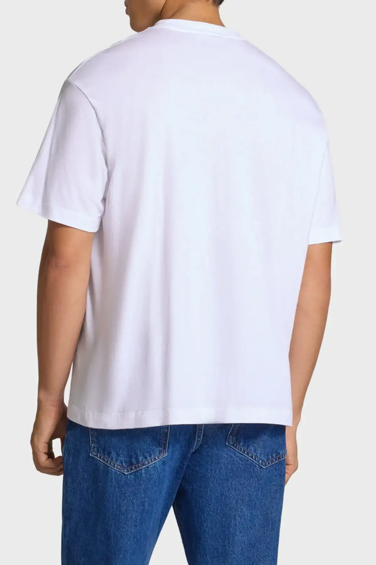Calvin Klein SS 30S MICRO MONOLOGO GRAPHIC TE Beyaz Erkek Tişört