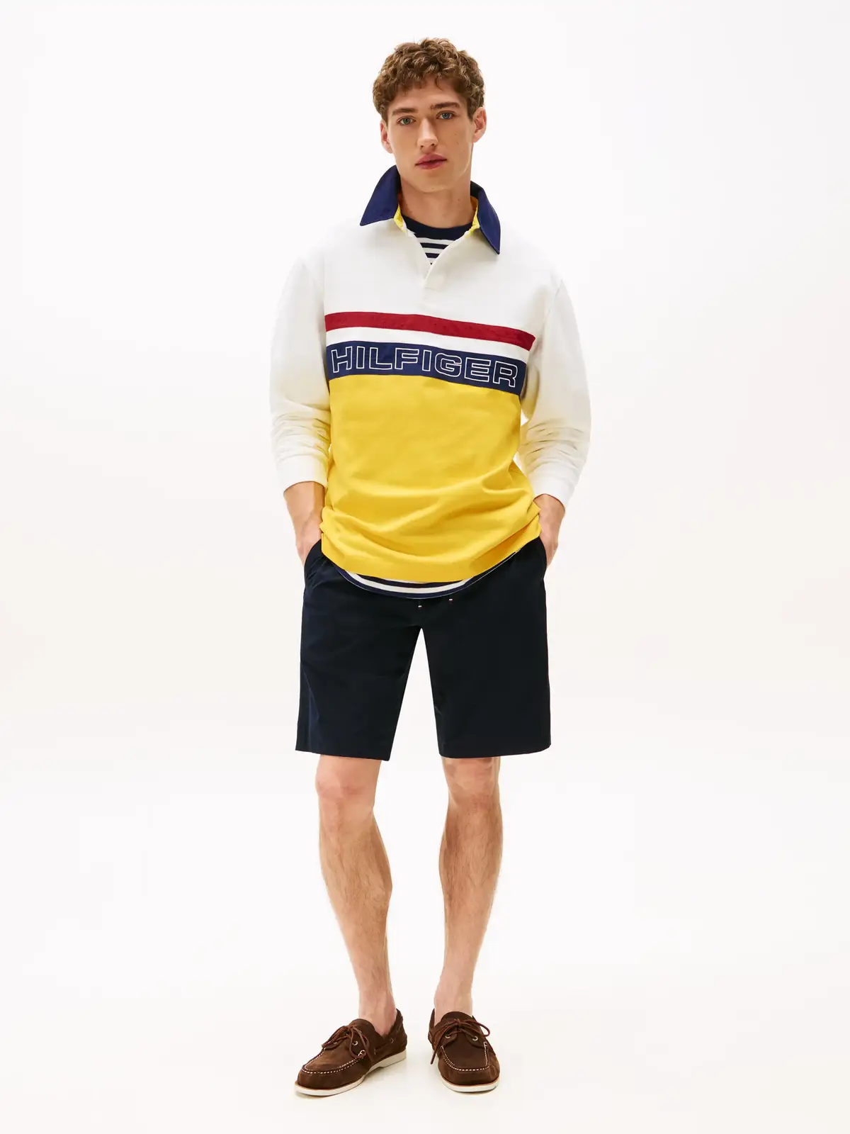 Tommy Hilfiger GI SAILING RUGBY POL, ZH1 Sarı Erkek Sweatshirt