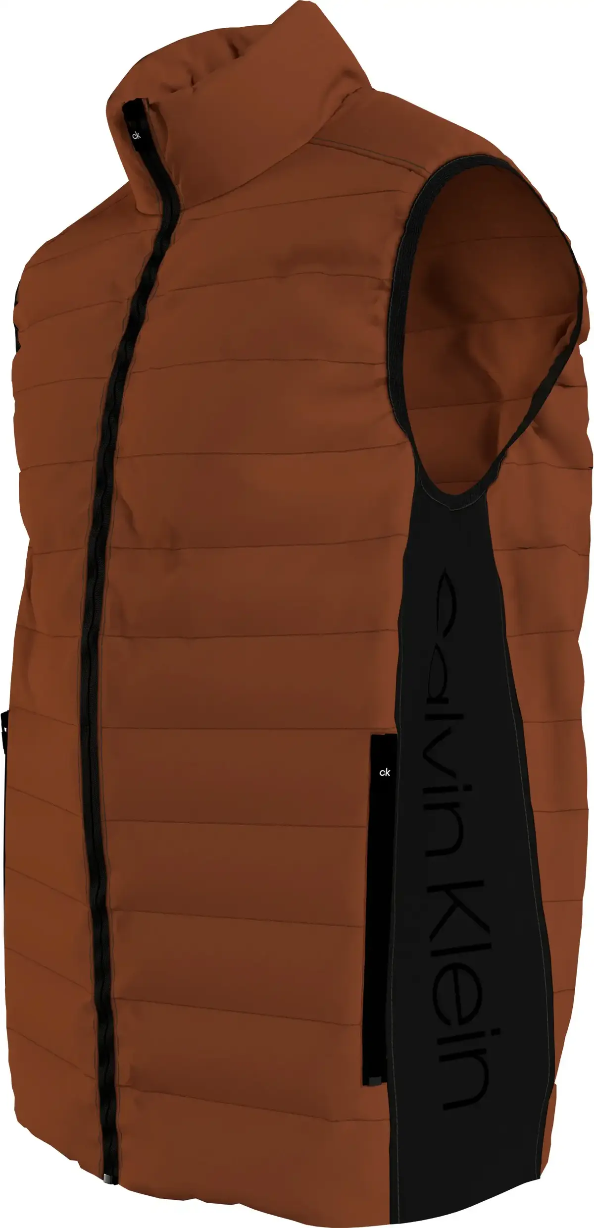 Calvin Klein RECYCLED SIDE LOGO V Erkek Turuncu Yelek