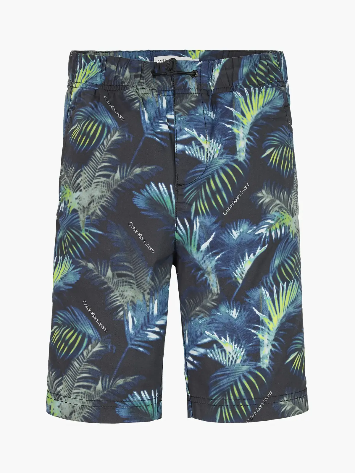 Calvin Klein AOP PALM SHORTS Erkek Yeşil Şort