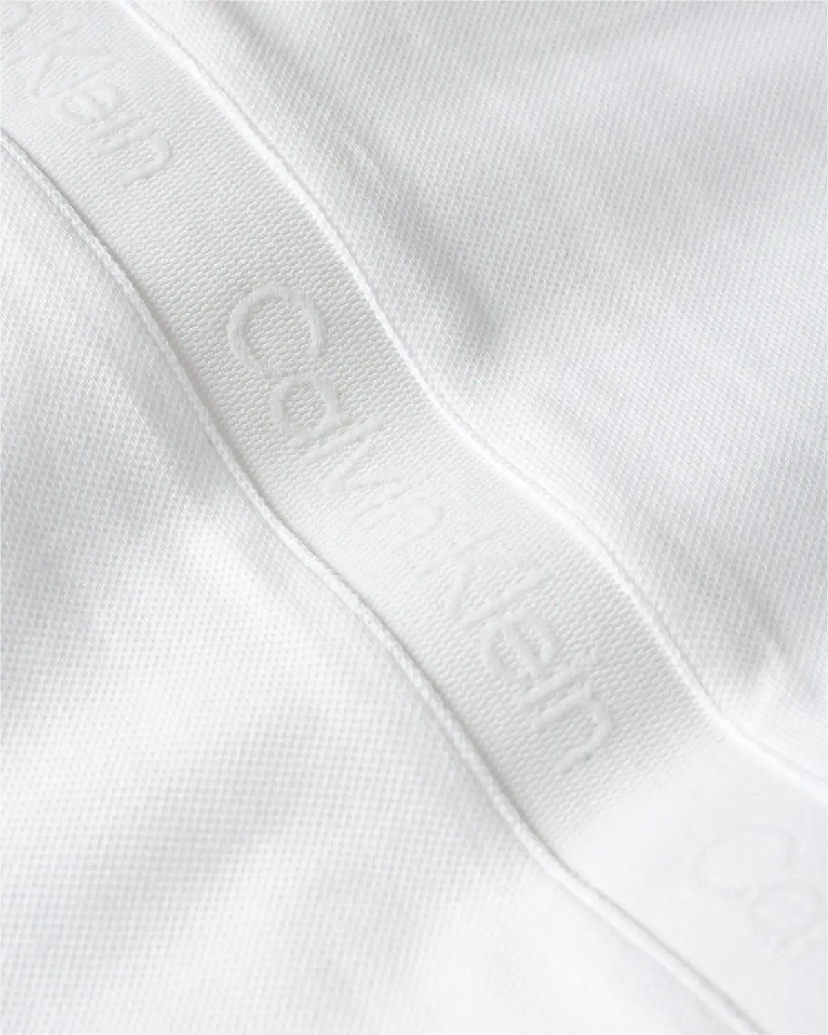 Calvin Klein ELEVATED LOGO TAPE P Erkek Beyaz Polo T-Shirt