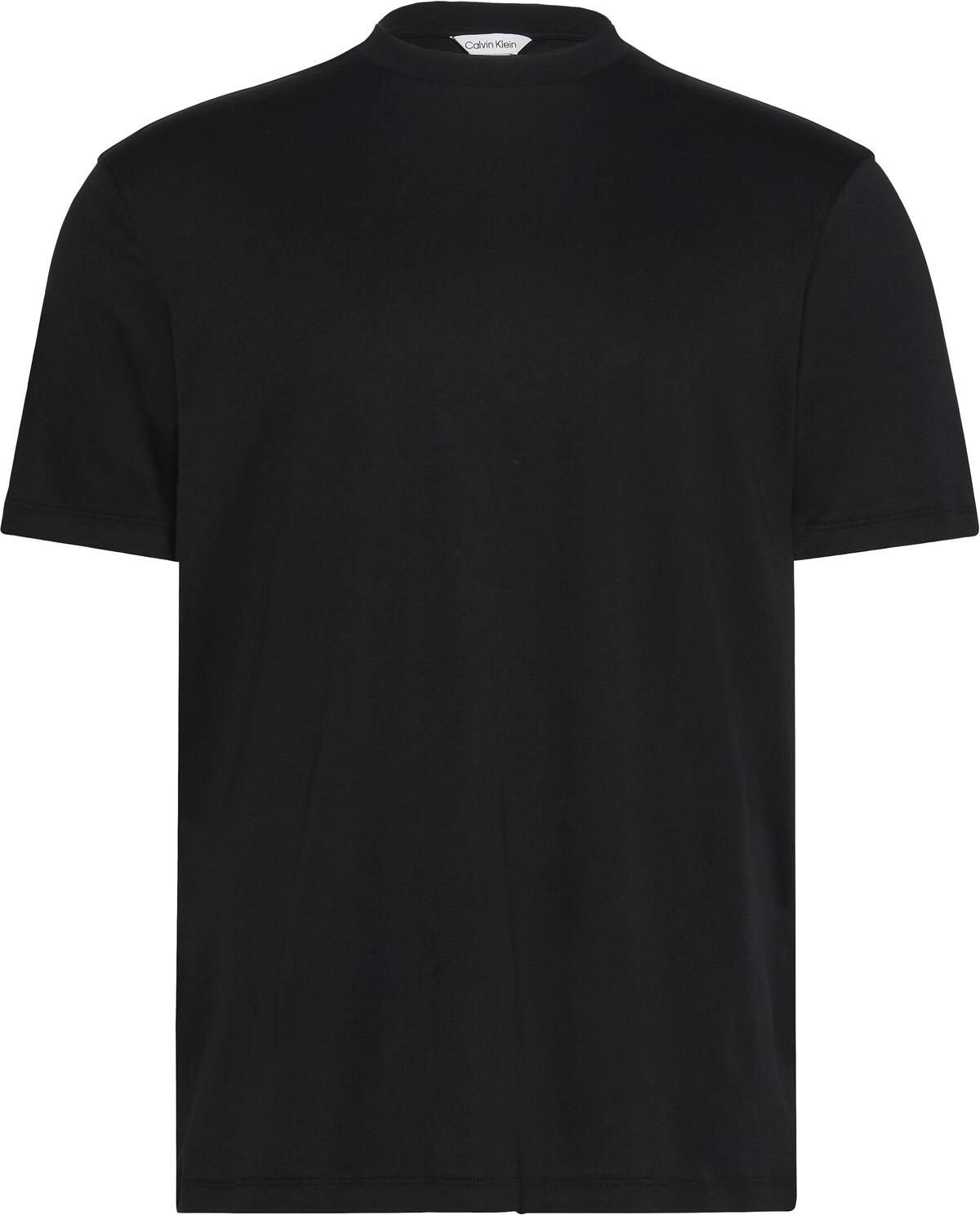 Calvin Klein SS SUPIMA CHEST EMB CREWNECK TEE Siyah Erkek T-Shirt