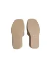 Calvin Klein WEDGE 70 SNDL CANV, PBO Bej Kadın Sandalet