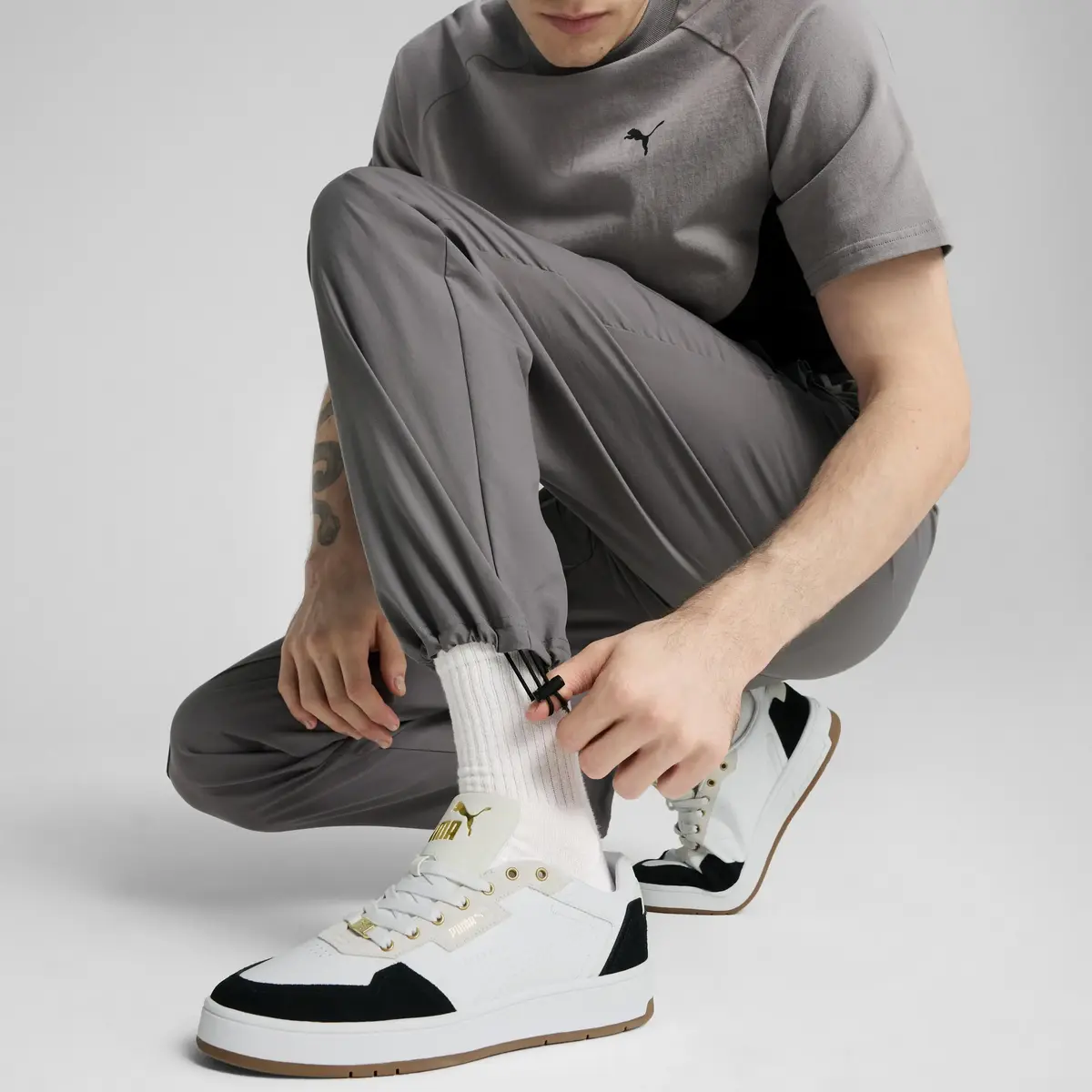 PUMATECH Cargo Woven Pants Gri Erkek Eşofman Altı