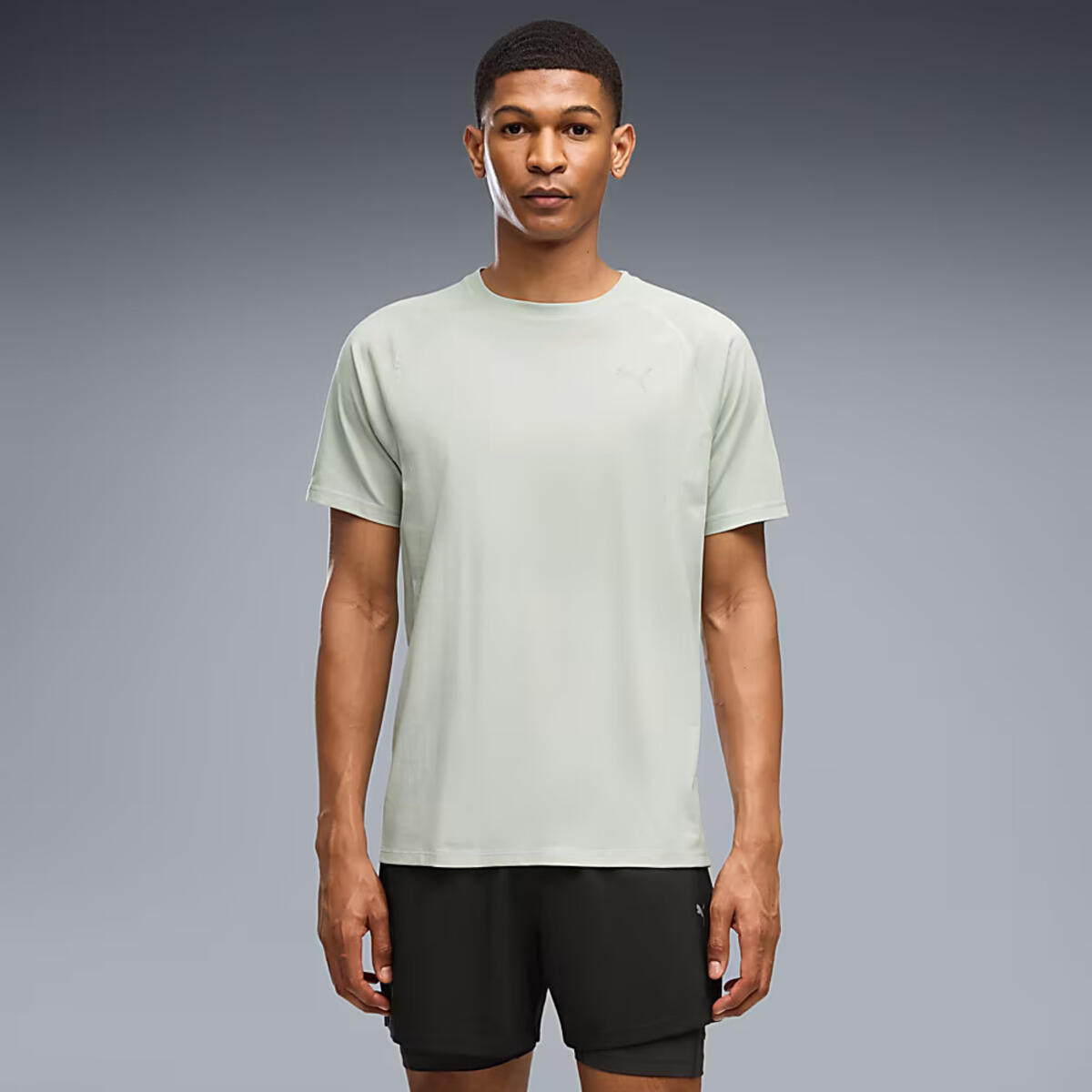 Puma RUN  VELOCITY TEE TRI-BLEND Yeşil Erkek T-Shirt