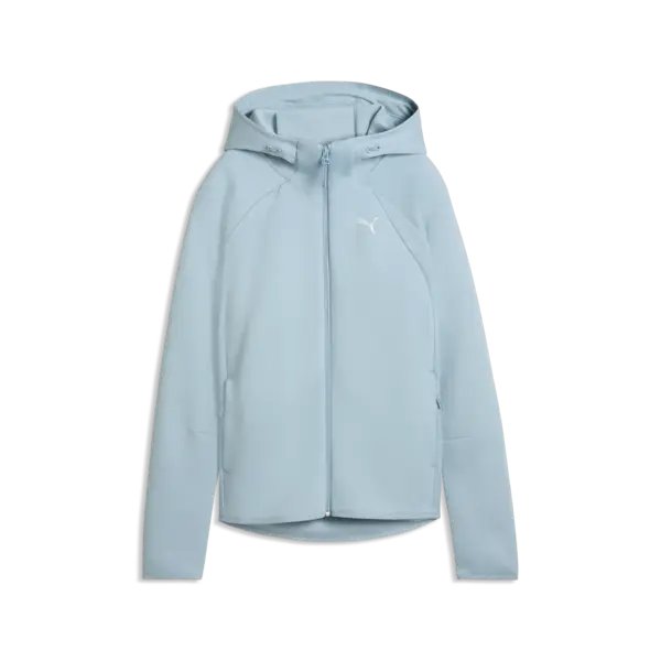 Puma EVOSTRIPE Full-Zip Hoodie DK Mavi Kadın Kapüşonlu Sweatshirt