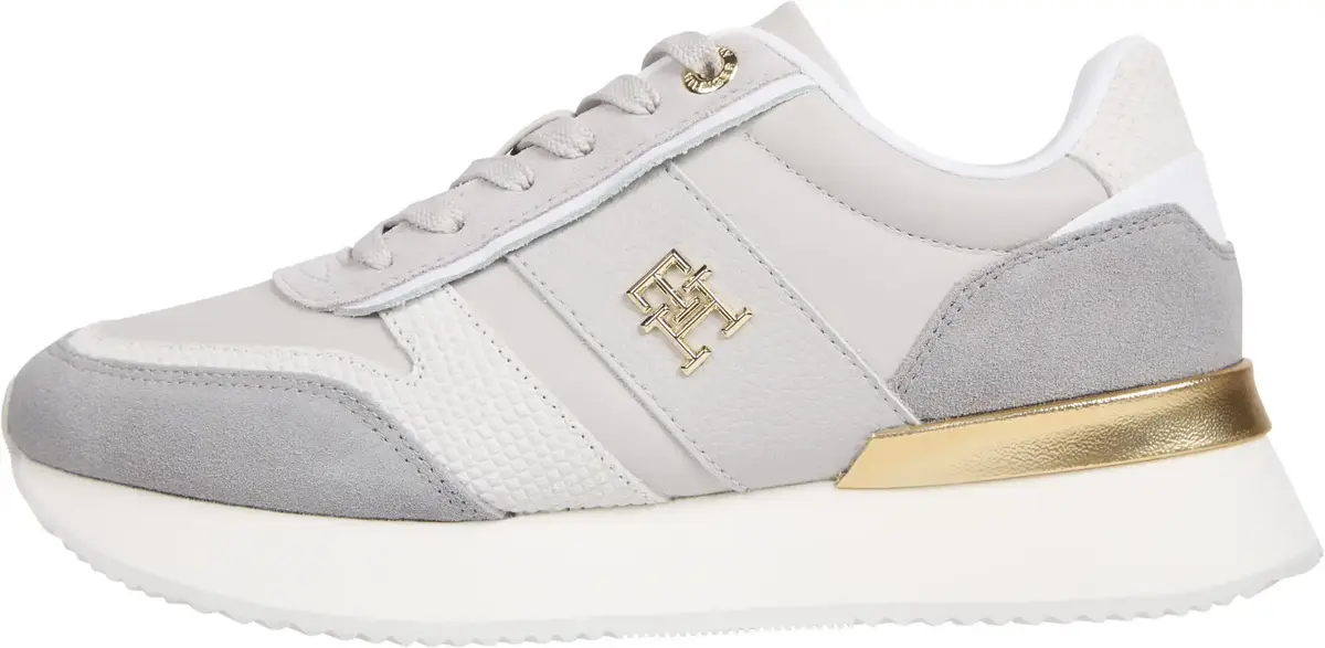 Tommy Hilfiger TH FASHION RUNNER, 0IM Gri Kadın Spor Ayakkabı & Sneaker