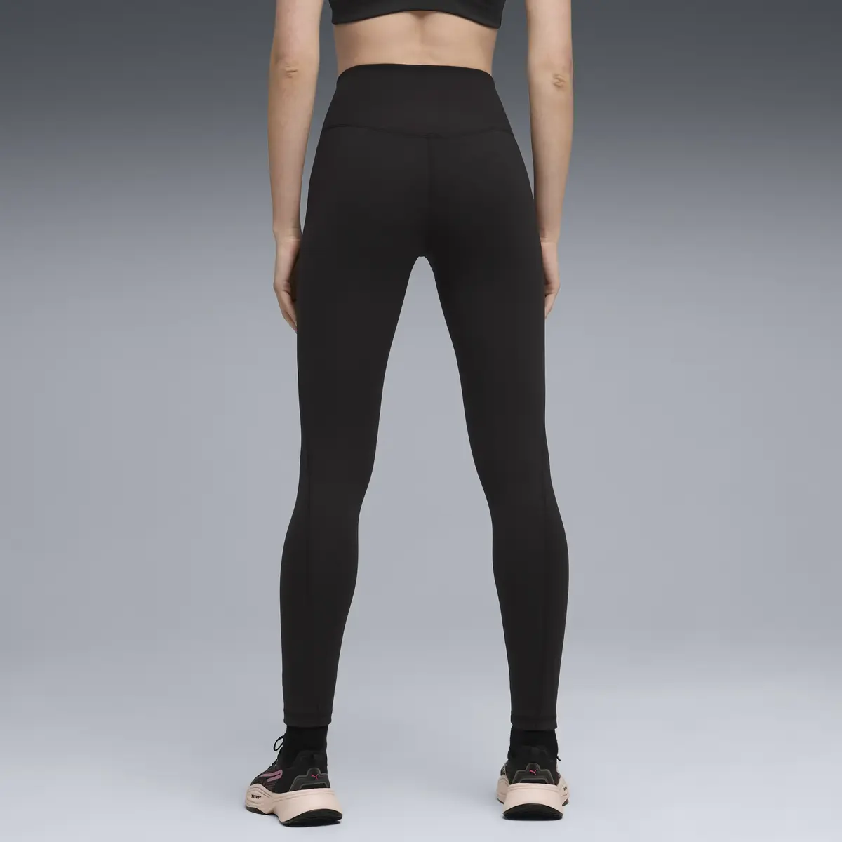 Puma W CLOUDSPUN TIGHT - HW FL Siyah Kadın Tayt