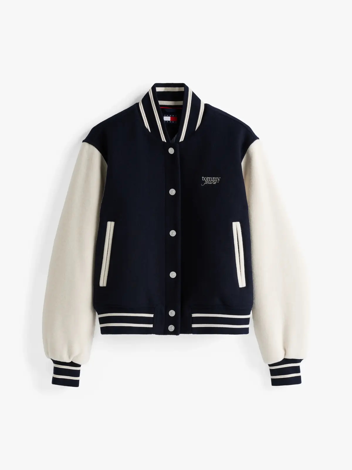 Tommy Hilfiger TJW WOOL VARSITY JAC, C1G Lacivert Kadın Ceket