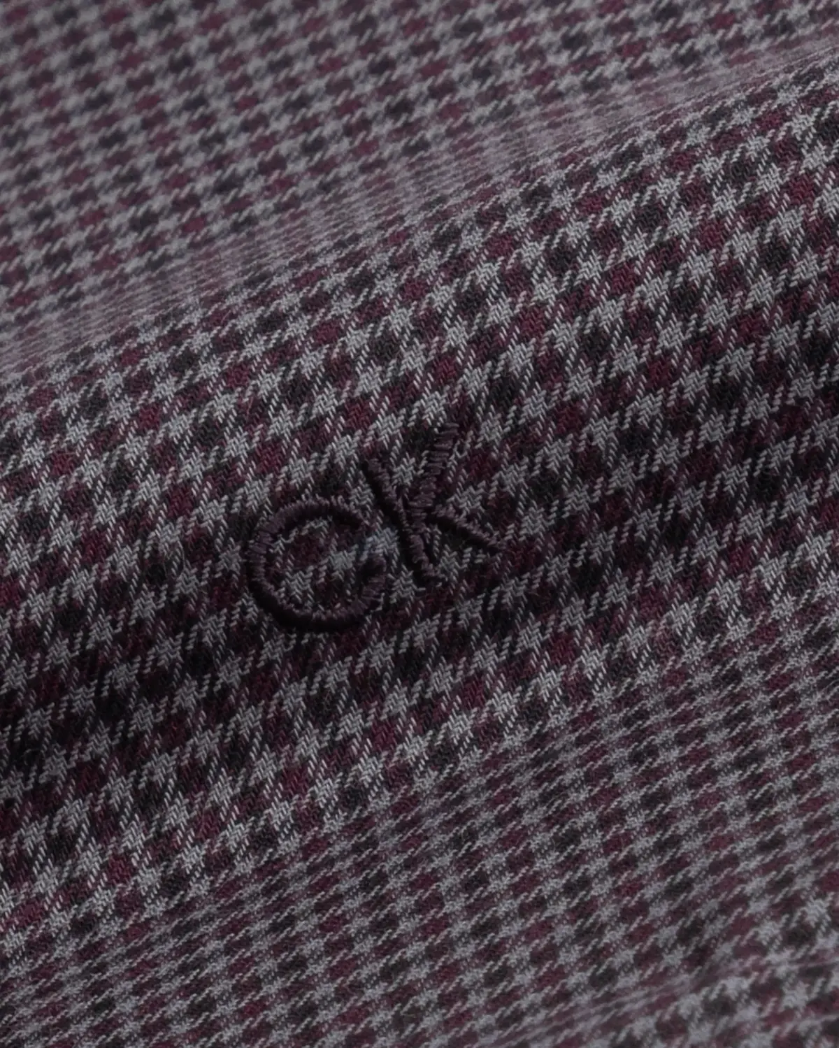 Calvin Klein MULTI CHECK SLIM BD Erkek Bordo Gömlek