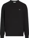 Calvin Klein WOVEN LABEL CREW NEC, BEH Siyah Erkek Sweatshirt