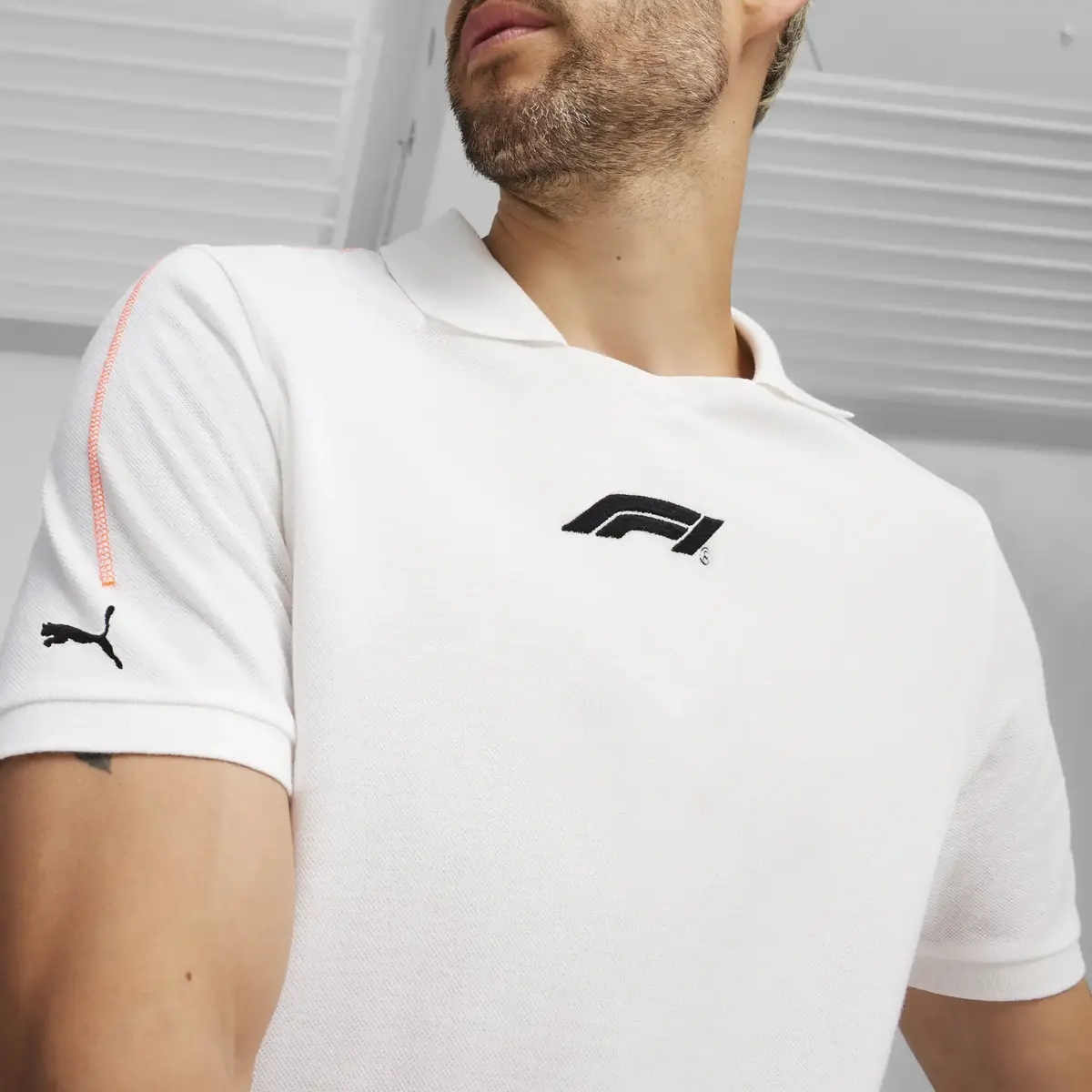 Puma F1 Polo Beyaz Erkek T-Shirt & Polo
