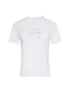 Calvin Klein SS CLASSIC HANDWRITI, YAF Beyaz Kadın T-Shirt