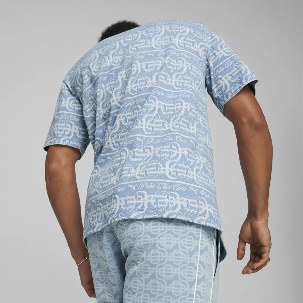 Puma X PTC Striped Tee Mavi Erkek T-Shirt