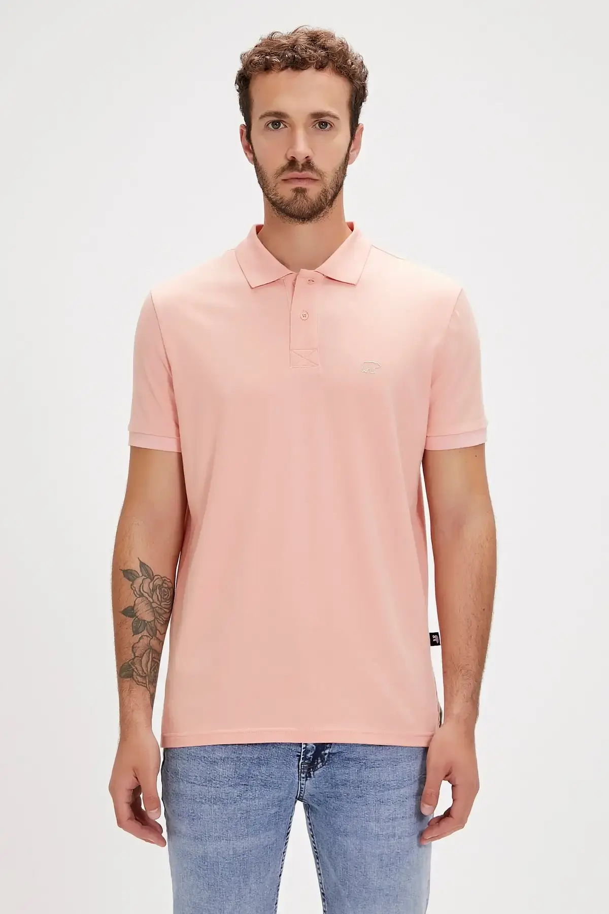 BAD BEAR PURE POLO Erkek Pembe Polo T-Shirt
